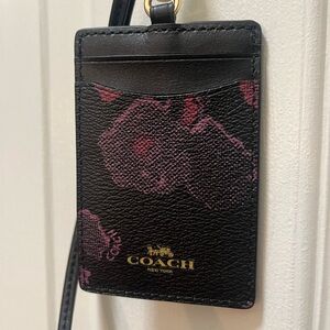 NWT Coach ID holder w/lanyard